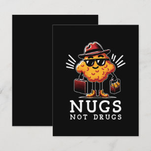 Knapperige Nuggies Niet Drugs Notitiekaartje
