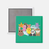 Knapperige speelgoed  magneet (Voorkant / Achterkant)