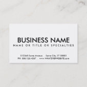 knapperige textuur visitekaartje (Achterkant)