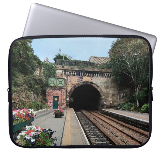 Knaresborough treinstation laptop sleeve (Voorkant)