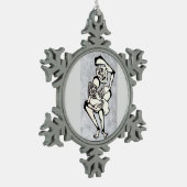KNASH Madonna en Child Tin Sneeuwvlok Ornament (Links)