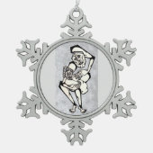 KNASH Madonna en Child Tin Sneeuwvlok Ornament (Voorkant)