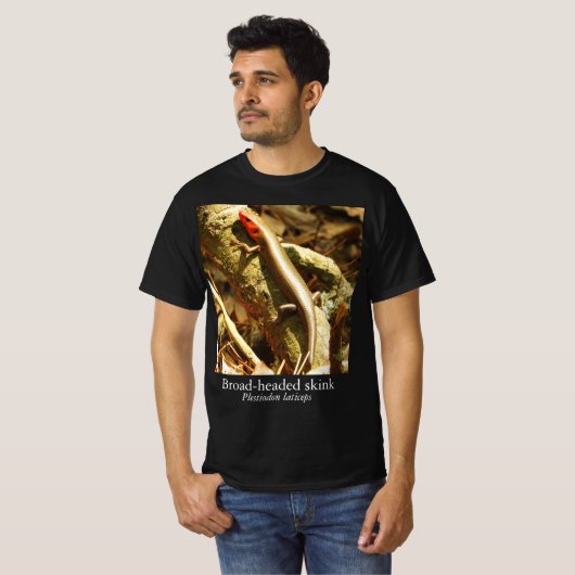 Knature Knowledge Broad-Headed Skink T-Shirt (Voorkant volledig)