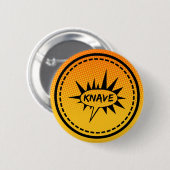 Knave Ronde Button 5,7 Cm (Voorkant /achterkant)