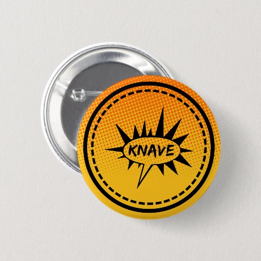 Knave Ronde Button 5,7 Cm (Voorkant /achterkant)