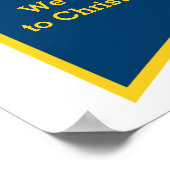 Knays 5e verjaardag heraldry shield welkom poster (Hoek)