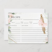 Knead Love Pink Floral Vrijgezellenfeest Recept Ka Notitiekaartje (Voorkant)