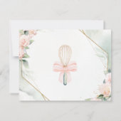 Knead Love Pink Floral Vrijgezellenfeest Recept Ka Notitiekaartje (Achterkant)