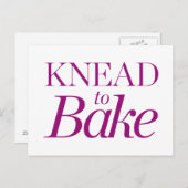 Knead naar Bake Briefkaart (Voorkant / Achterkant)