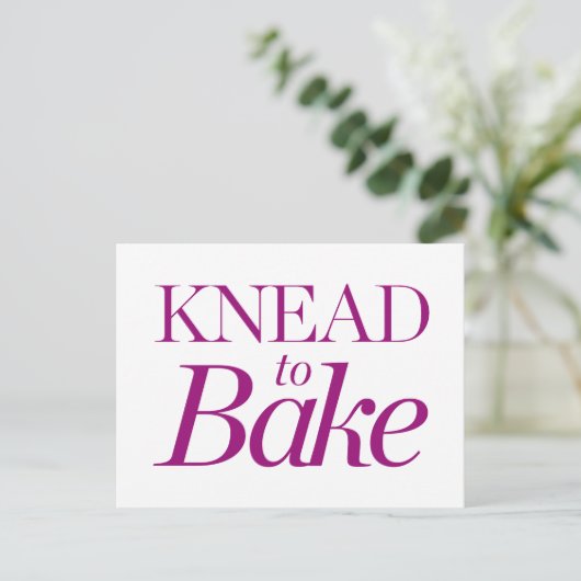 Knead naar Bake Briefkaart (Staand voorkant)