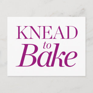 Knead naar Bake Briefkaart