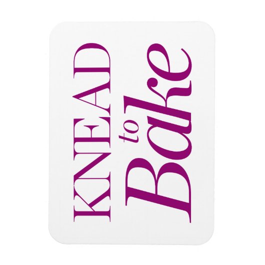 Knead naar Bake Magneet (Verticaal)