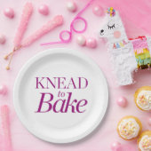 Knead naar Bake Papieren Bordje (Feest)
