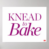 Knead naar Bake Poster (Voorkant)