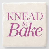 Knead naar Bake Stenen Onderzetter (Voorkant)