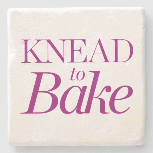 Knead naar Bake Stenen Onderzetter (Voorkant)