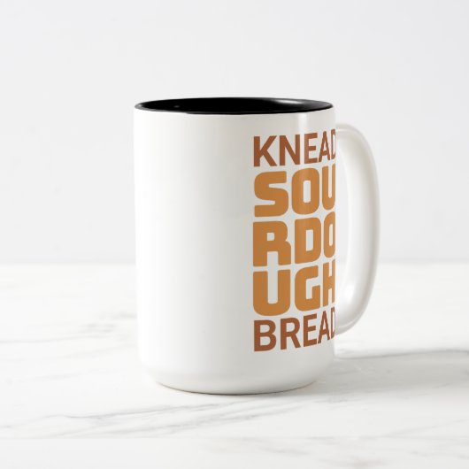 Knead Sourdough Bread Baker Broodjesmaker Tweekleurige Koffiemok (Voorkant rechts)