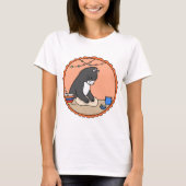 Kneading Cat Baker Baking Lover Tuxedo cat lover T-shirt (Voorkant)
