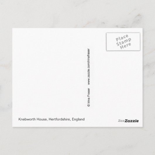 Knebworth House - Briefkaart (Achterkant)