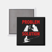 Knee Boarding Aquatic Sport Problem Solution Hobby Magneet (Voorkant / Achterkant)