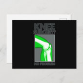 Knee Chirurgie Geen probleem Briefkaart (Voorkant / Achterkant)