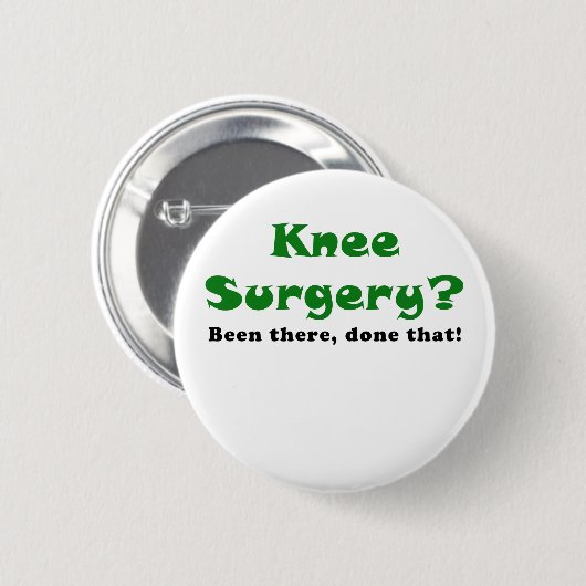 Knee-chirurgie is daar uitgevoerd dat ronde button 5,7 cm (Voorkant /achterkant)