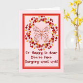 Knee-chirurgie Profiteer goed van Butterfly & Wrea Kaart (Gele Bloem)