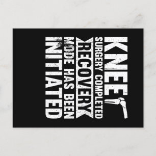 Knee-chirurgie voltooid Herstelmodus Briefkaart