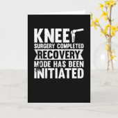 Knee-chirurgie voltooid Herstelmodus Kaart (Gele Bloem)