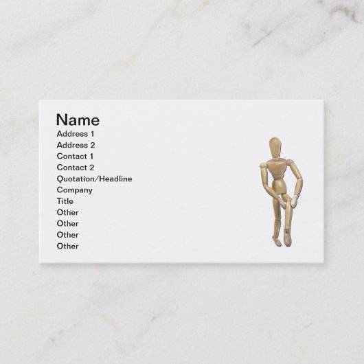 Knee Pain Visitekaartje (Voorkant)