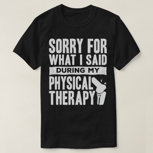 Knee Replacement Funny Therapy Surgery Recovery  T-shirt (Design voorkant)