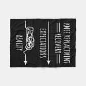 Knee Replacement Recovery Expectations Reality Sur Fleece Deken (Voorkant (Horizontaal))