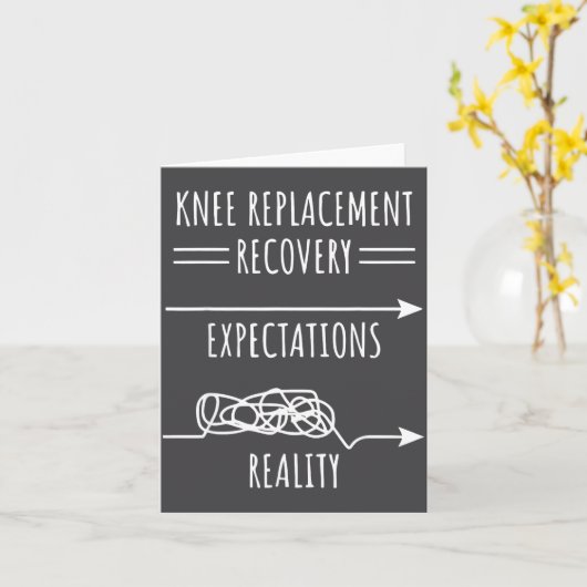 Knee Replacement Recovery Expectations Reality Sur Kaart (Gele Bloem)
