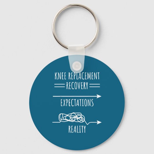 Knee Replacement Recovery Expectations Reality Sur Sleutelhanger (Voorkant)