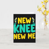 Knee Replacement Recovery New Knee New Me After Su Kaart (Gele Bloem)