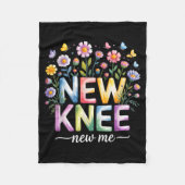 Knee Replacement Recovery Surgery Funny New Knee N Fleece Deken (Voorkant)