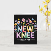 Knee Replacement Recovery Surgery Funny New Knee N Kaart (Gele Bloem)
