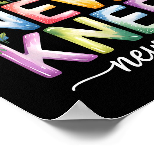 Knee Replacement Recovery Surgery Funny New Knee N Poster (Hoek)