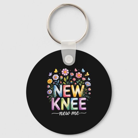 Knee Replacement Recovery Surgery Funny New Knee N Sleutelhanger (Voorkant)