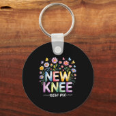 Knee Replacement Recovery Surgery Funny New Knee N Sleutelhanger (Voorkant)