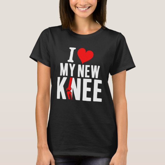 Knee Replacement Surgery Get Well Soon Post Recove T-shirt (Voorkant)