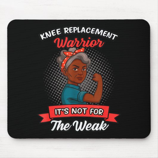 Knee Replacement Warrior Grandma Happy With New Kn Muismat (Voorkant)