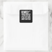 Knee Surgery Completed Recovery Mode Vierkante Sticker (Tas)