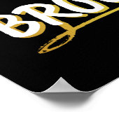 Knee Surgery Positivity Pun - Cute Brownie Poster (Hoek)