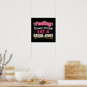 Knee Surgery Positivity Pun - Cute Brownie Poster (Keuken)