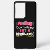 Knee Surgery Positivity Pun - Cute Brownie Samsung Galaxy Hoesje (Achterkant)