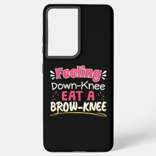 Knee Surgery Positivity Pun - Cute Brownie Samsung Galaxy Hoesje