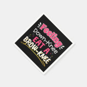 Knee Surgery Positivity Pun - Cute Brownie Servet (Hoek)