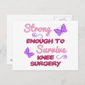 Knee Surgery Sterk Briefkaart (Voorkant / Achterkant)