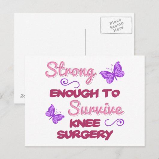 Knee Surgery Sterk Briefkaart (Voorkant / Achterkant)